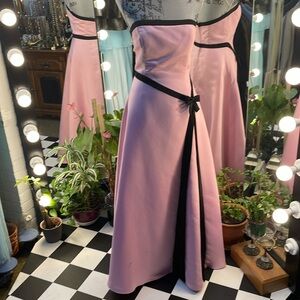 Jessica McClintock for Gunne Sax Pink and Black Formal